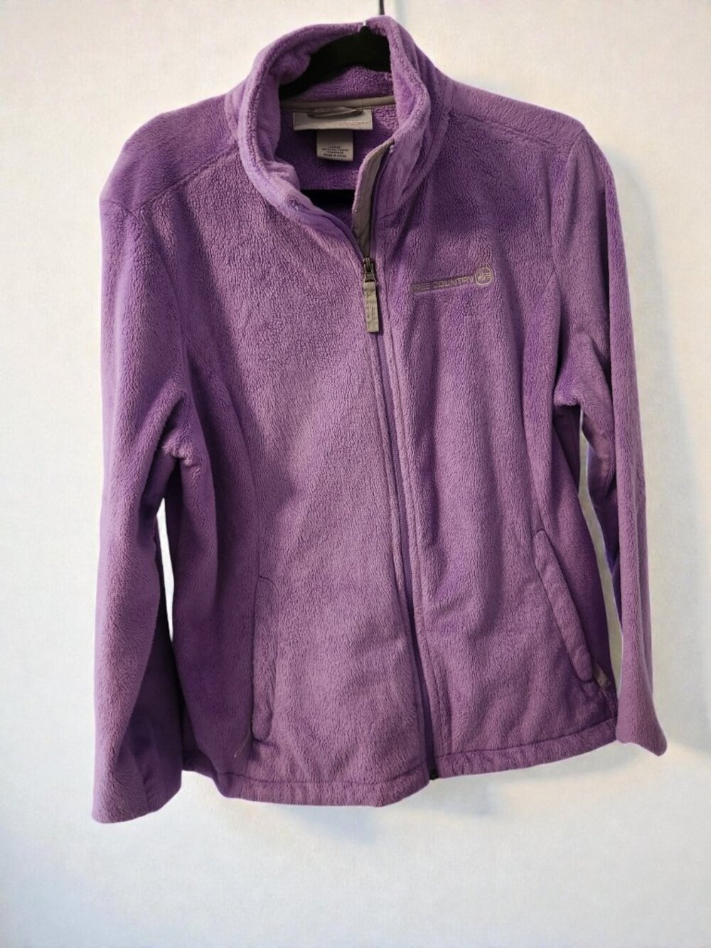 💜 Free Country Fleece Jacket | Size Large | Cozy Zip Up | Soft Warm Layer 💜 - Picture 2 of 11